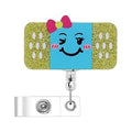 Glitter Acrylic Badge Reel