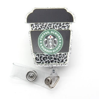 Glitter Acrylic Badge Reel