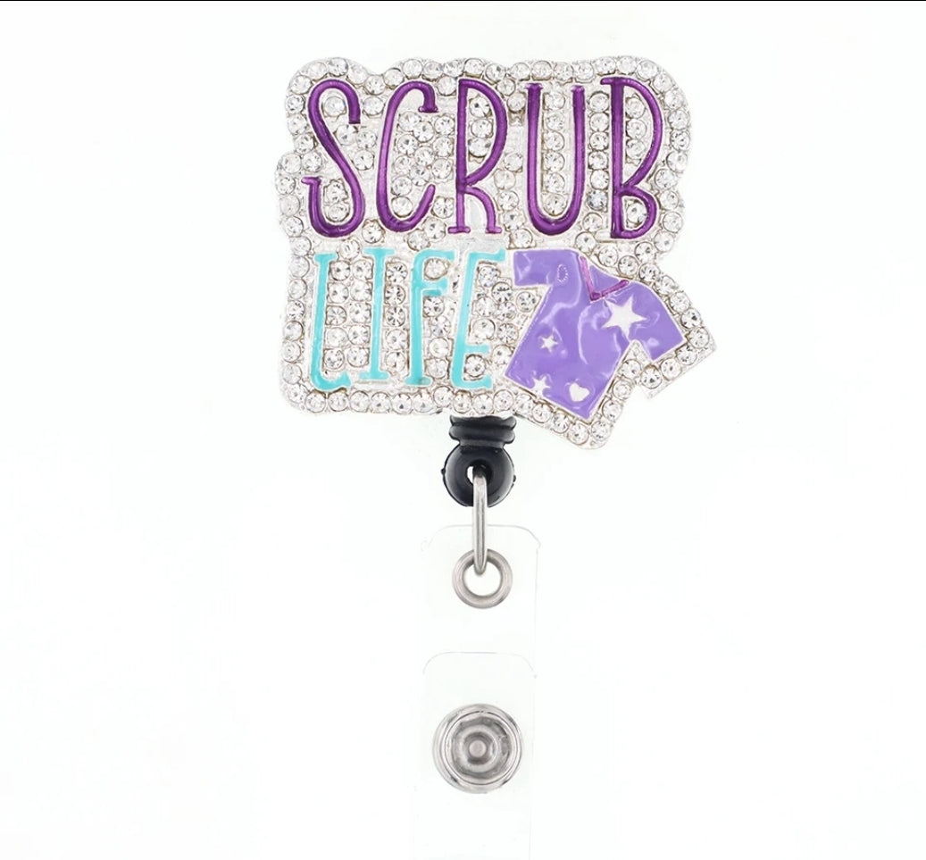Rhinestones Badge Reel