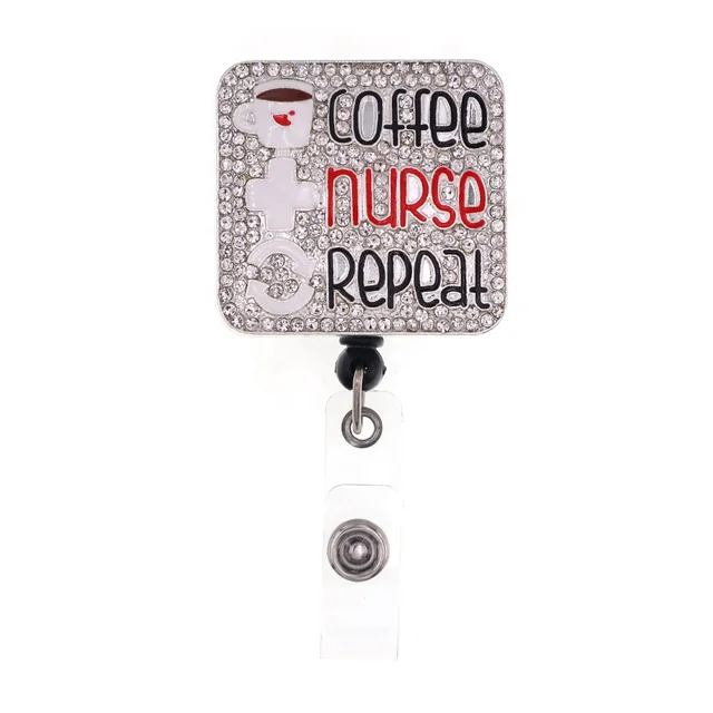 Rhinestones Badge Reel
