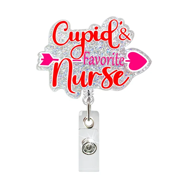 Glitter Acrylic Badge Reel