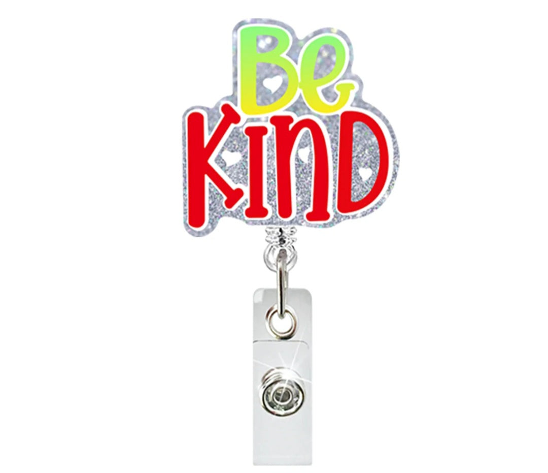 Glitter Acrylic Badge Reel