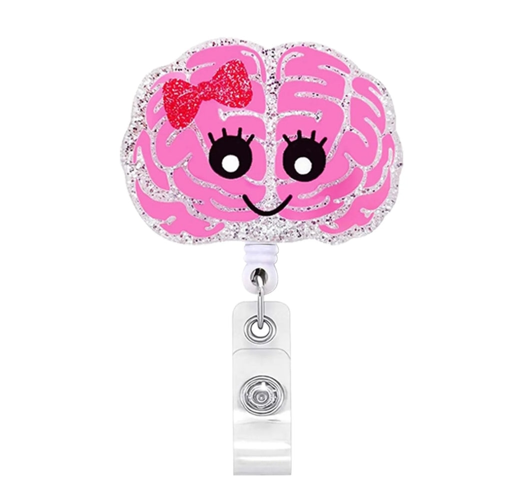 Glitter Acrylic Badge Reel