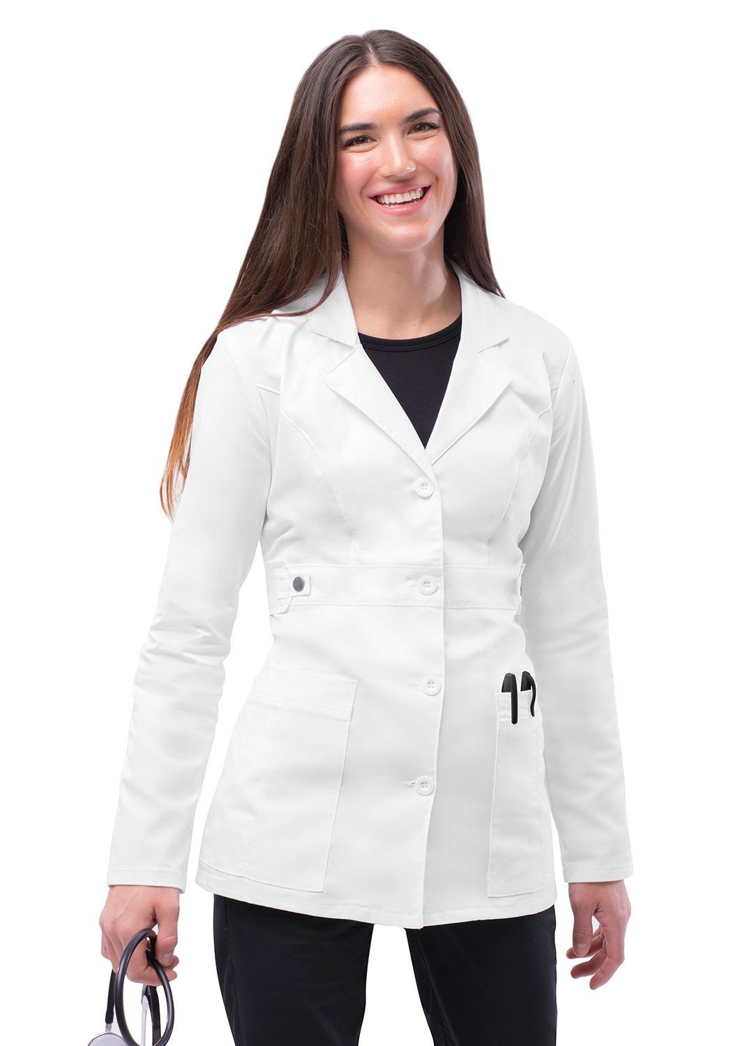 ADAR 3300 Women's 28" Tab-Waist Lab Coat