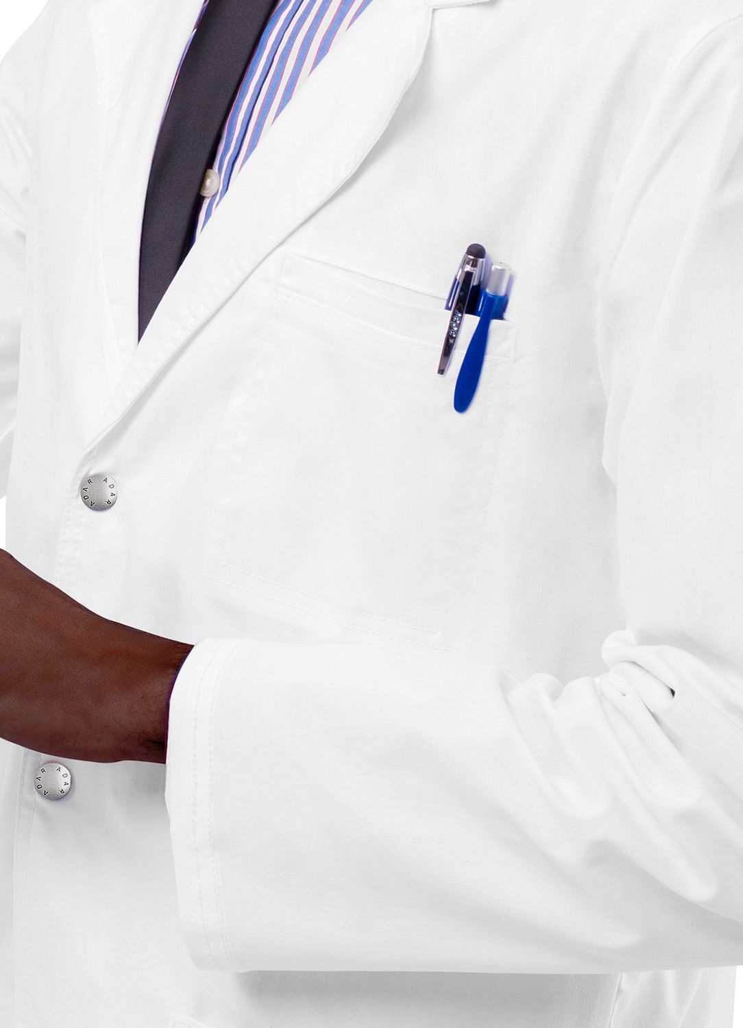 ADAR 3308 Unisex 36" Snap Front Lab Coat