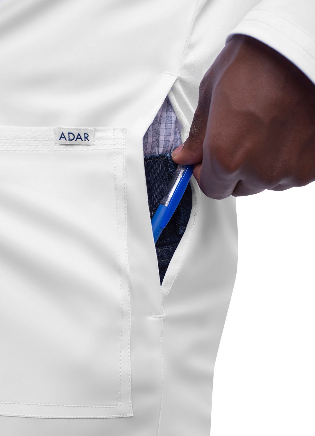 ADAR 3308 Unisex 36" Snap Front Lab Coat