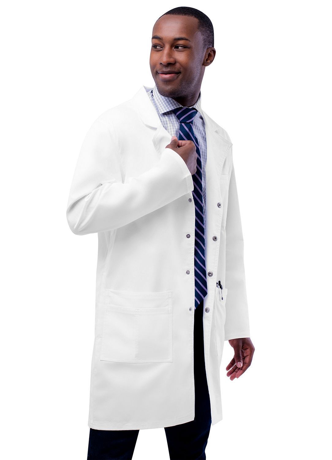 ADAR 3308 Unisex 36" Snap Front Lab Coat