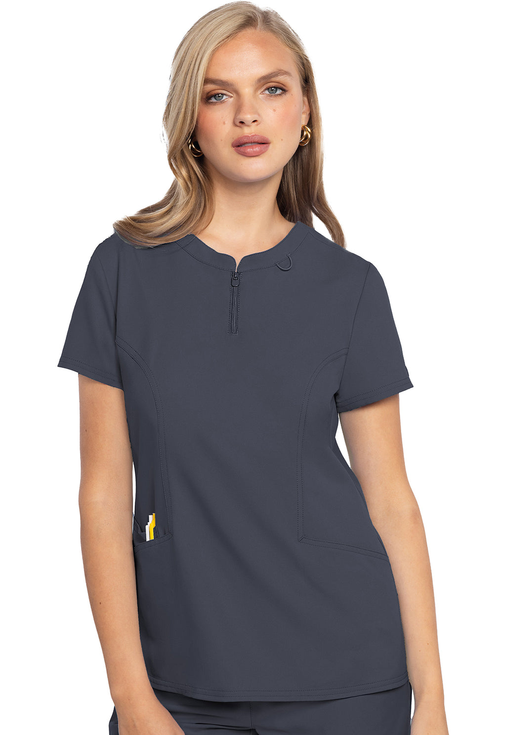 Med Couture Insight MC609 Zip Front Top