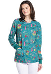 PRINT SCRUB TOPS