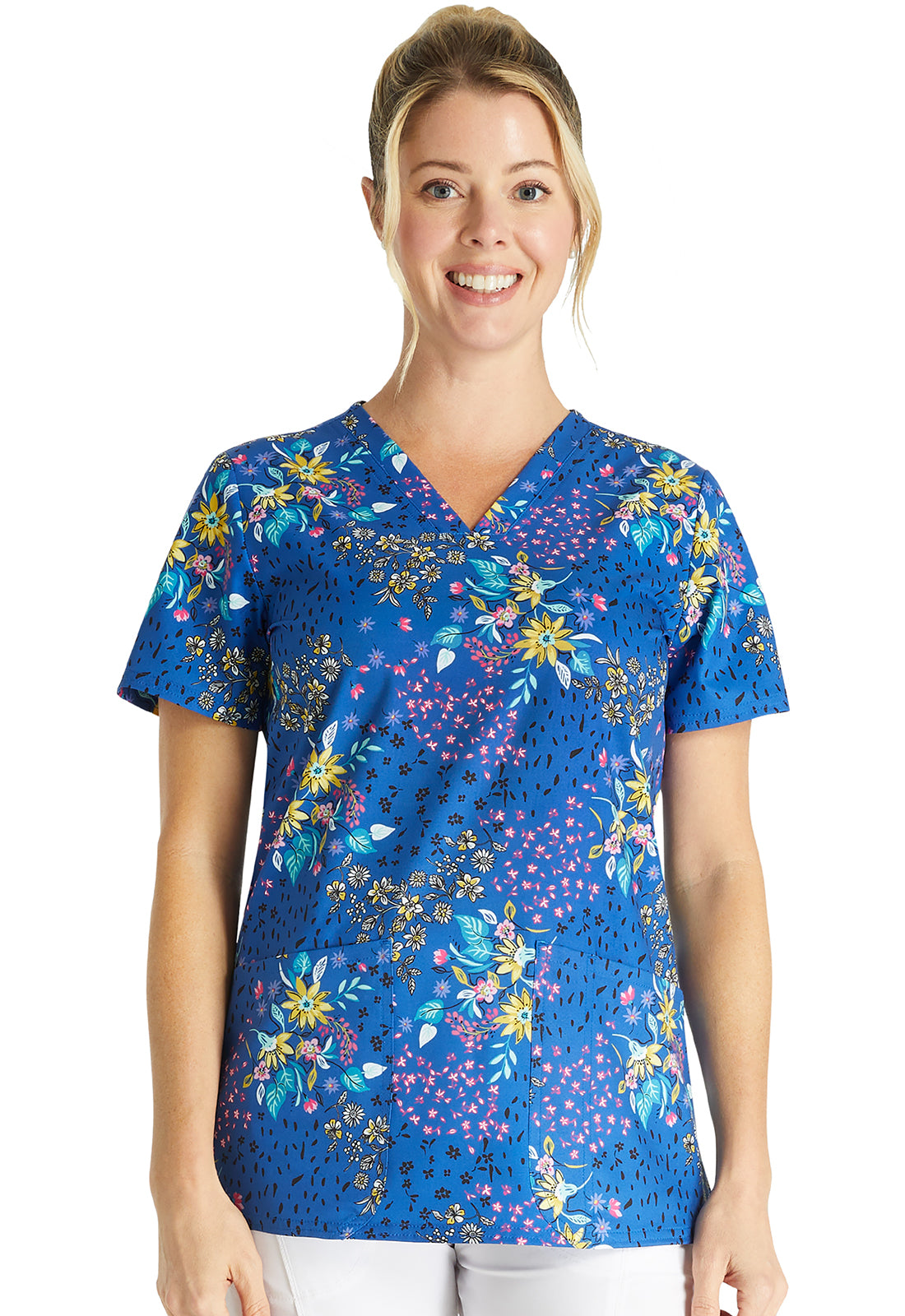 PRINT SCRUB TOPS