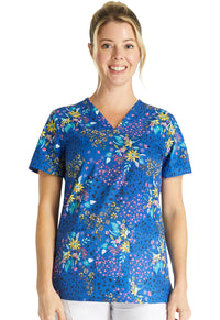 PRINT SCRUB TOPS