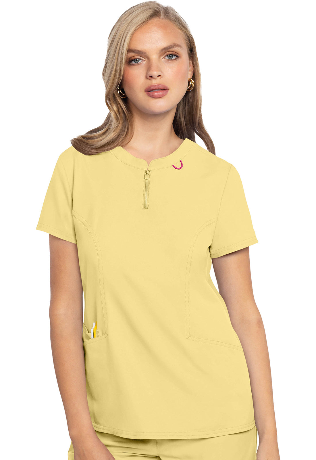 Med Couture Insight MC609 Zip Front Top