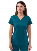 ADAR Women's Sweetheart V-neck Scrub Top